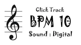 【BPM 10】Digital - Click Track Metronome