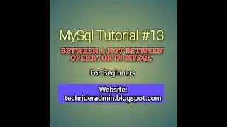 Between and Not Between operator in MySql