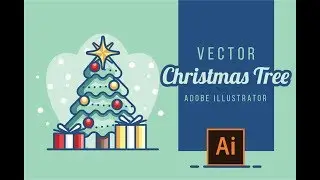 How to design a Vector Christmas tree using Adobe illustrator cc 2018 tutorial.