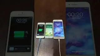 iPhone 5 on iOS 6 vs iPhone SE on iOS 10 vs iPhone 7 Plus on iOS 15 boot up test #shorts #iphone