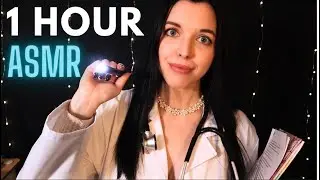 (ASMR) Body Exam Doctor,  Security Pat Down, Candle Shop RP & Reading  | 1 HOUR