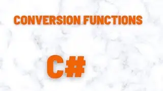 C Sharp basics Part3||Conversion Functions||C Sharp Programming||Ravinder Gattu||#csharp