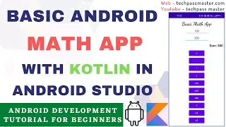 Android Math App with Kotlin in Android Studio | Kotlin Tutorial for Beginners