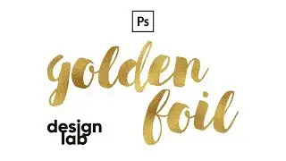 Gold Foil Text Effect / Photoshop Tutorial