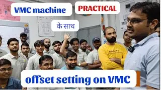 Live vmc machine offset setting - vmc machine setting #vmc #vmcmachining #sigmayouthengineers