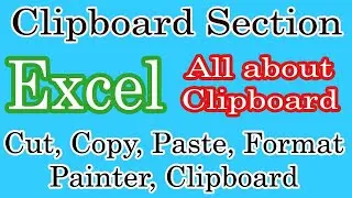 Cut, Copy, Paste, Clipboard, Format Painter | Excel Tutorial in Hindi - 8