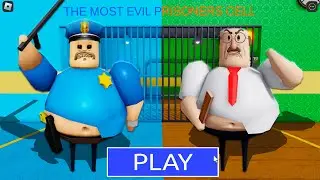 NEW UPDATE! POLICE BARRY Vs SCARE TEACHER in BARRY'S PRISON RUN! New Scary Obby #Roblox