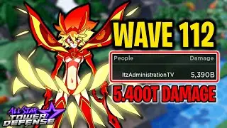 6 Star Ryuko in Material Orb Farming (Wave 112) Solo Gameplay | All Star Tower Defense Roblox