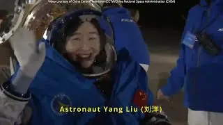 Shenzhou-14 astronauts egress