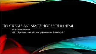 #Image_Hotspot, LearnToCode - Create an image hotspot in HTML