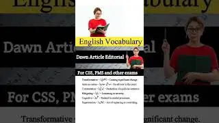 English Vocabulary from Dawn article and editorial #englishvocabulary #shortvideo #shorts #ytshorts