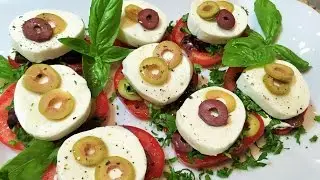 БЮДЖЕТНАЯ  ЗАКУСКА за 5 минут. Закуска для фуршета.  Просто и вкусно! Appetizer