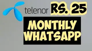 Best WhatsApp Monthly Telenor Pakage Rs.25 only || Telenor ka sasta WhatsApp Pakage