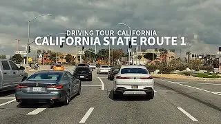 [4K] Driving California State Route 1 from Torrance to Santa Monica, Los Angeles, California, USA