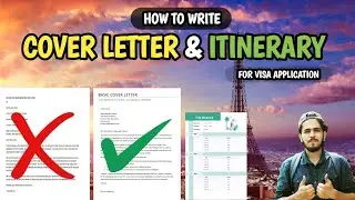 How to Write COVER LETTER for Schengen Tourist Visa | Worldwide Visa SOP