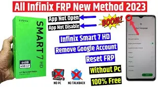 Infinix smart 7 hd remove frp lock | New solution 2023 | Infinix x6516 frp bypass (without pc)