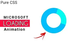 Create Microsoft loading Animation without using SVG | Pure CSS
