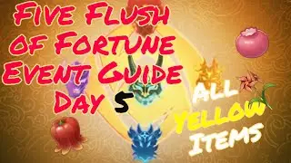 Five Flushes of Fortune Yellow Items Day 5 Guide | Genshin Impact