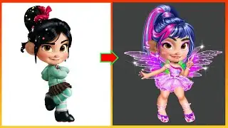 Wreck-It Ralph 2 - Vanellope Glow Up Into Equestria Girls  My Little Pony - Twilight Sparkle MLP