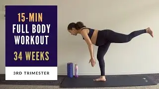 Week 34 of Pregnancy | 15-min Full Body Prenatal Workout