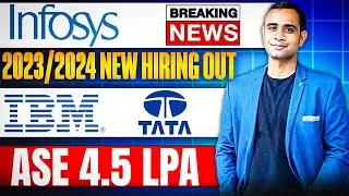 🔥Infosys Hiring - Breaking News 2023/24 | IBM & TATA Hiring | Batch 2025-2028🔥