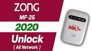 Zong MF25 Unlock | Zong MF25 2020 Unlock All Network | Zong Cloud Unlock Free | Zong Bolt Plus