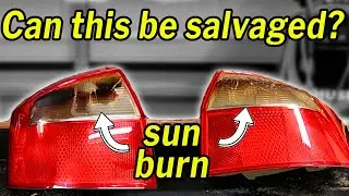 20 year old Sun scorched tail lights | Removing Niteshade tint