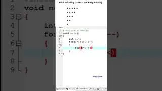 Printing star pattern 2 using C Programming