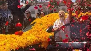 Karnataka: PM Modi holds mega roadshow in Mandya, watch!