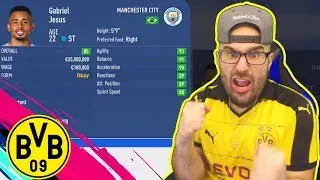 YES! HUGE GABRIEL JESUS TRANSFER DEAL! FIFA 19 Career Mode DORTMUND