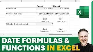 📅 Formula for Date in Excel | Date Today | Count Days Between Dates and more...