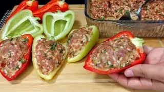 СЕЗОН ПЕРЦА.Фаршированный Перцы по Турецкий Самый Простой и Вкусный рецепт.Универсальное блюдо:перец