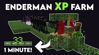 Minecraft: EASY ENDERMAN XP FARM 1.20+ (Without ENDERMITE)