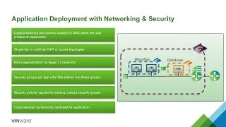 vRA + NSX : Multi Tier Application Delivery with Automated Network & Security Services