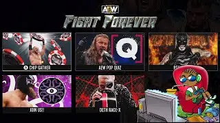 AEW Fight Forever Mini Games - Deth Race-X - JoinUs - Penta Says - Chip Gather - AEW Pop Quiz
