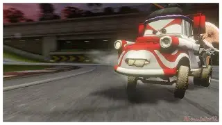 Cars 2 The Video Game | Mater Kabuki - Battle Race | Vista Run 1 Lap