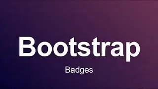 Bootstrap 3 Tutorial 51 - Badges