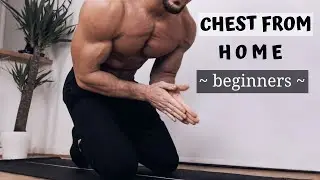 HOME CHEST WORKOUT FOR BEGINNERS | No Equipment | Rowan Row