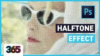 Halftone Effect in Photoshop CC | tips & time-lapse #17/365 Days of Creativity