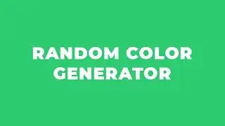 Random Color Generator Using JavaScript