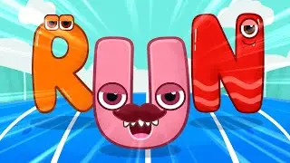 Fast and slow actions song for kids - Let's jump, run and sing! English educational rhymes