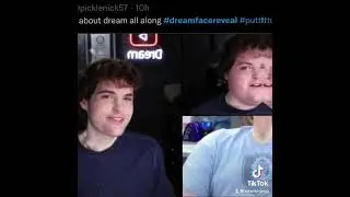 Dream face reveal twitters reaction