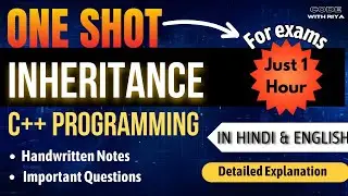 Inheritance Complete Tutorial in Detail with Examples| OOPS with C++ Programming