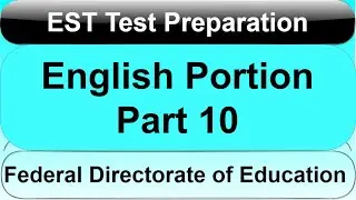 FDE EST English Portion Preparation - Prepositions | FDE EST Past Papers