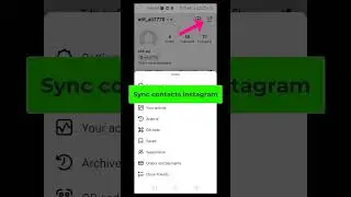 How to Sync Contacts on instagram #shorts