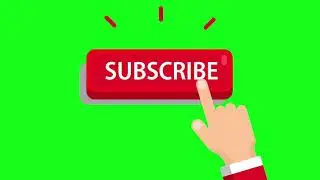 Motion Made   Free YouTube Subscribe Button Animation with click sound effect on Green Screen