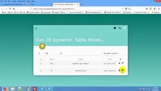 Creating Dynamic Tables with Vue js | Table Vuejs Examples | vue dynamic editable table