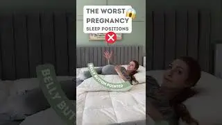 WORST 😱 Pregnancy Sleep Positions!🤰🫢#shorts