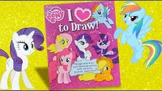 My little pony Activity sticker book 'I love to draw' MLP stickers