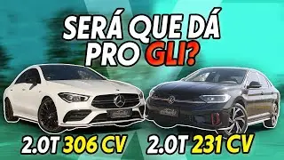 NOVO JETTA GLI x MERCEDES-AMG CLA 35! Diferença na arrancada vale o dobro do preço? | Arrancadão #76